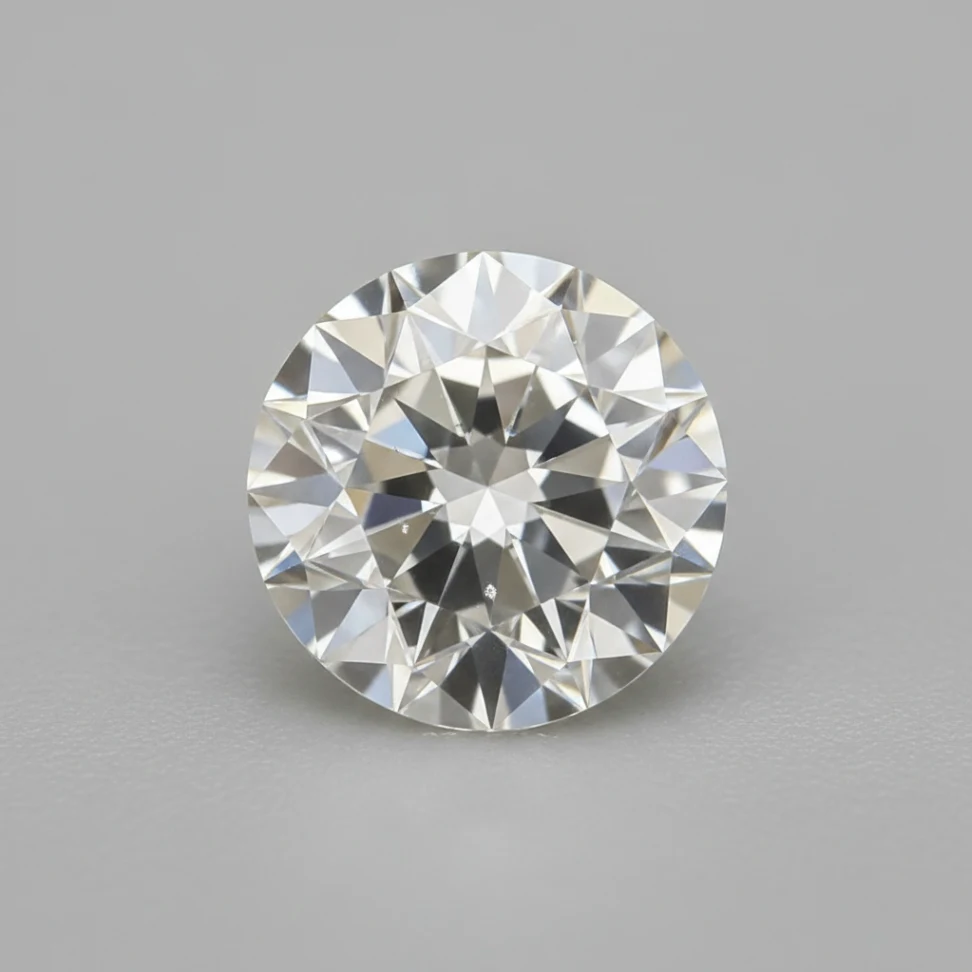 Representative SI2 diamond clarity image showing a loose round brilliant diamond face-up